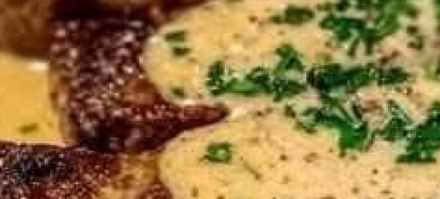 Juicy Steak with Creamy Garlic Sauce