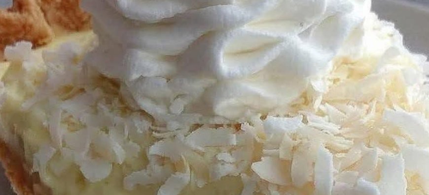 The delicious and easy to make No Bake Coconut Cream Pie