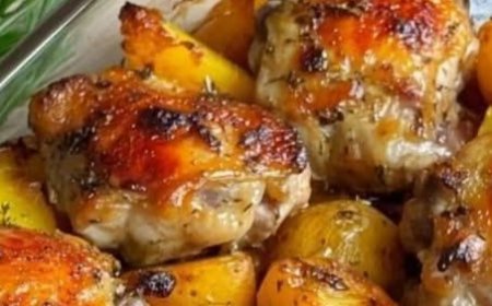 Oven-Baked Chicken Thighs with Potatoes