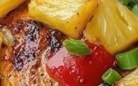 Teriyaki Chicken and Pineapple Foil Packets