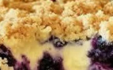 Sherry’s Blueberry Cream Cheese Crumb Cake: The Ultimate Breakfast or Dessert Treat!