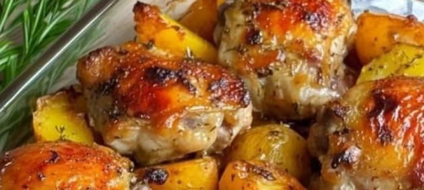 Oven-Baked Chicken Thighs with Potatoes