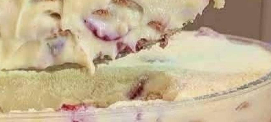 Layered Dessert With Cream, Biscuits And Fruits