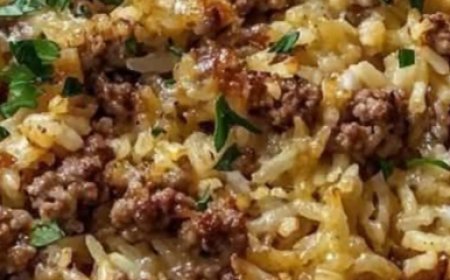 Easy Hamburger Rice Casserole