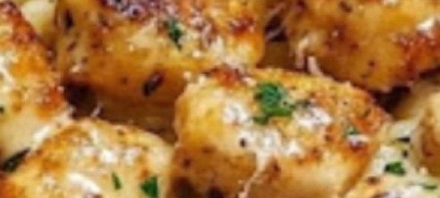 Grilled Chicken Bites with Creamy Garlic Sauce