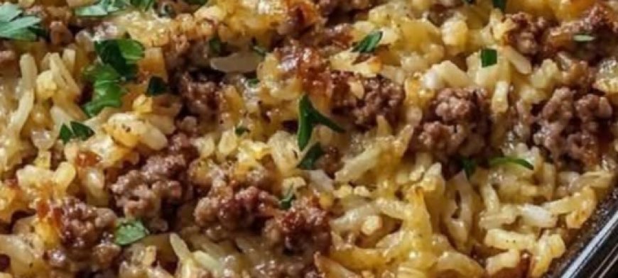 Easy Hamburger Rice Casserole