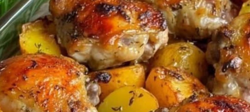 Oven-Baked Chicken Thighs with Potatoes