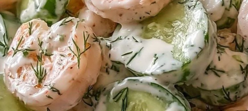 Creamy Shrimp & Cucumber Salad
