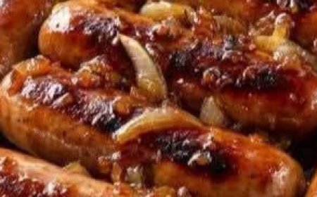 Oven-Baked Honey Garlic Sausages
