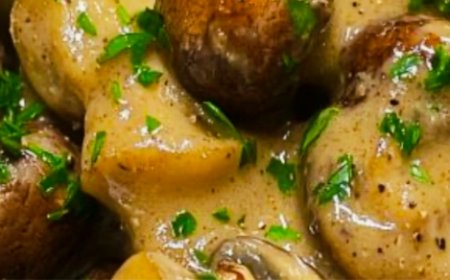 Slow Cooker Mushroom Stroganoff!