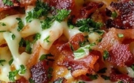Loaded Cheese Fries with Crispy Bacon