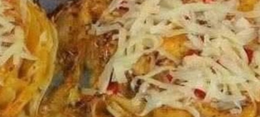 Vegan Baked Cabbage with Cheese and Creamy Sauce