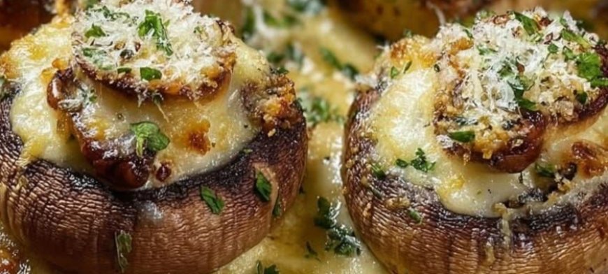 Garlic Parmesan Stuffed Mushrooms