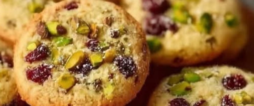 Mediterranean Pistachio & Cranberry Cookies