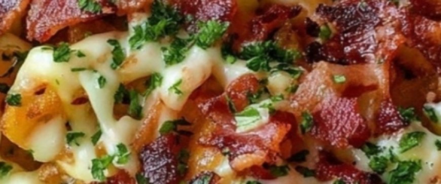 Loaded Cheese Fries with Crispy Bacon