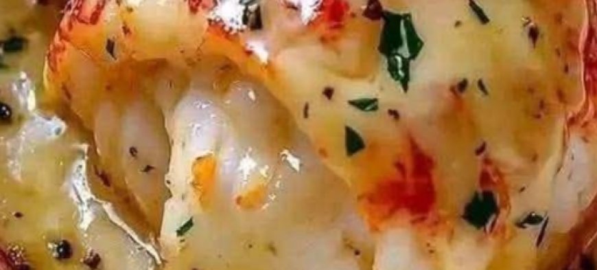 Broiled Lobster Tails in Creamy Garlic Butter Sauce