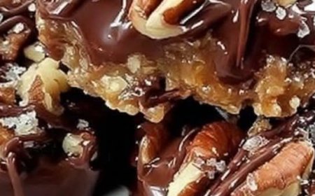 Chocolate Pecan Turtle Clusters