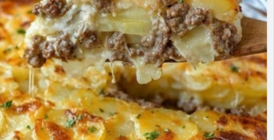 Cheesy Hamburger Potato Casserole