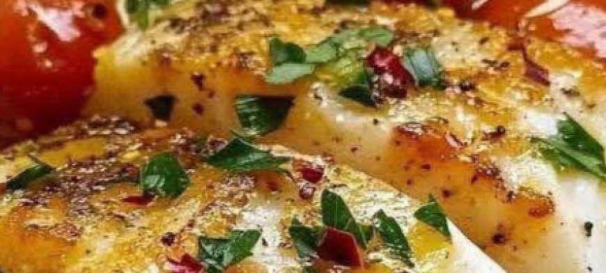 Lemon Garlic Cod with Cherry Tomatoes