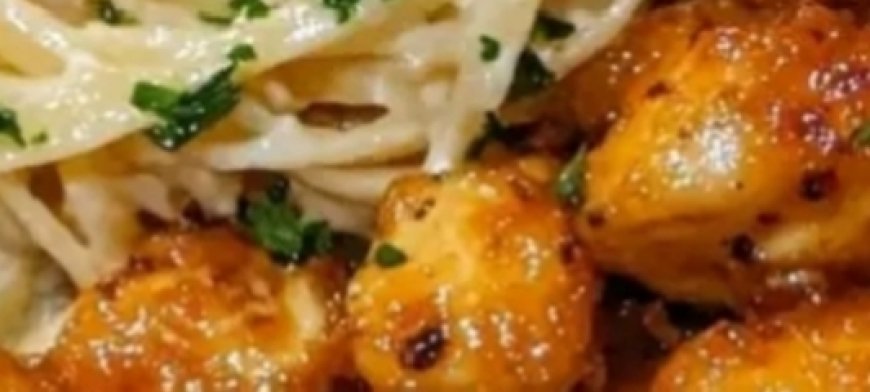 Lemon Garlic Butter Chicken with Parmesan Linguine