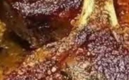 Grilled Lamb & Almonds Shrimp Roast Potato & Creole