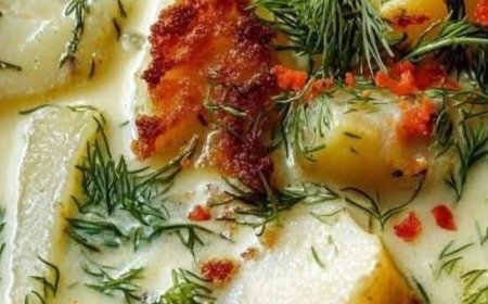Creamy Potato & Dill Soup