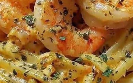 Creamy Shrimp Linguine Explosion