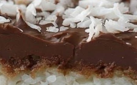 Chocolate Coconut Layered Bars