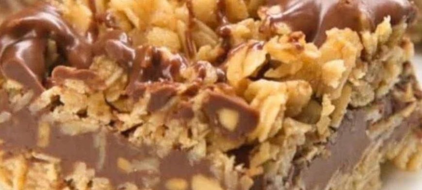 No Bake Chocolate Oat Bars