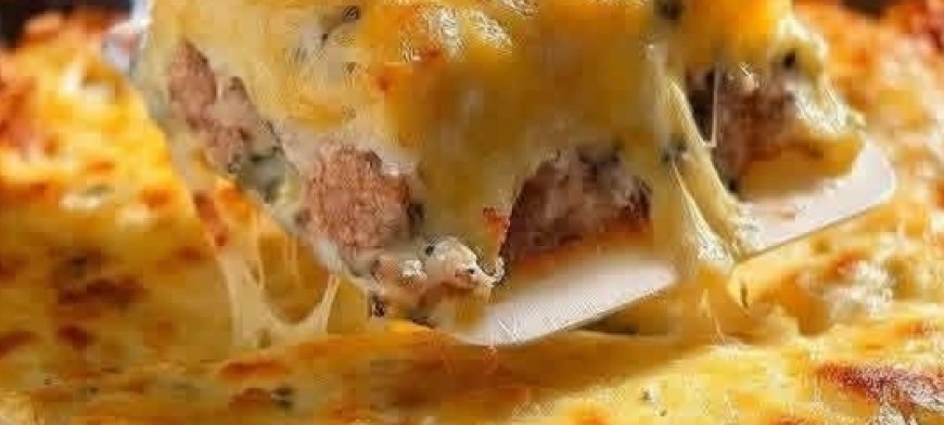 Layered Minced Meat and Potato Casserole Recipe