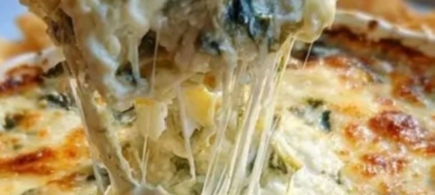 30-Min Spinach & Artichoke Dip with Pita Chips