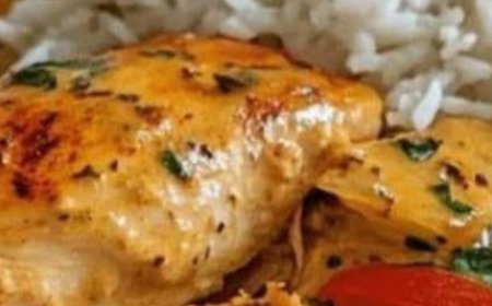 Creamy Paprika Chicken with Zucchini & Rice