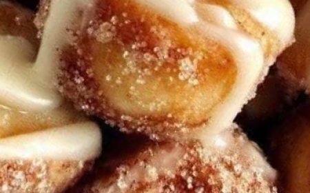 Cinnamon Sugar Donut Holes with Glaze