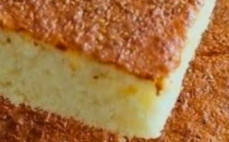 Soft Semolina Yogurt Cake (No Syrup)