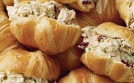 Mini Chicken Salad Croissant Sandwiche