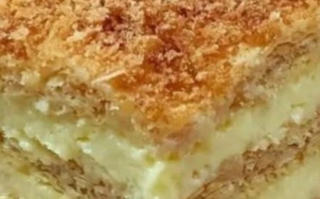 Crispy Custard Layered Pastry