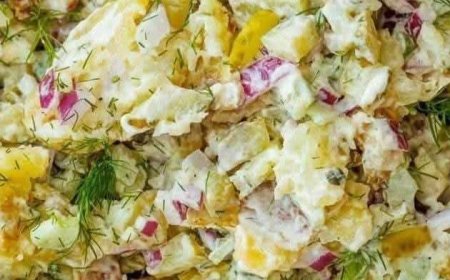 Crispy Smashed Potato Salad