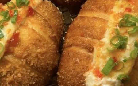 Crispy Stuffed Bread Rolls (Creamy & Savory)