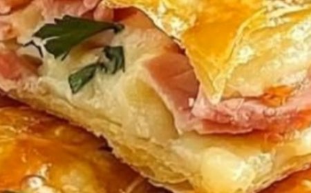 Ham & Cheese Puff Pastry Rolls