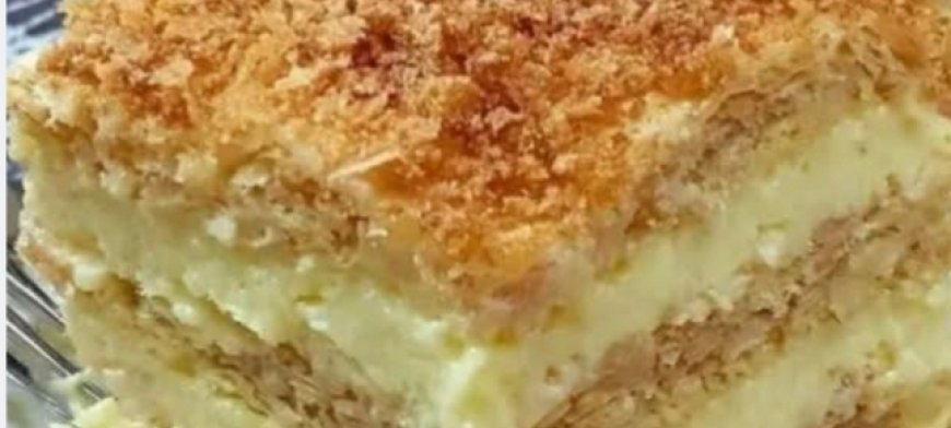 Crispy Custard Layered Pastry