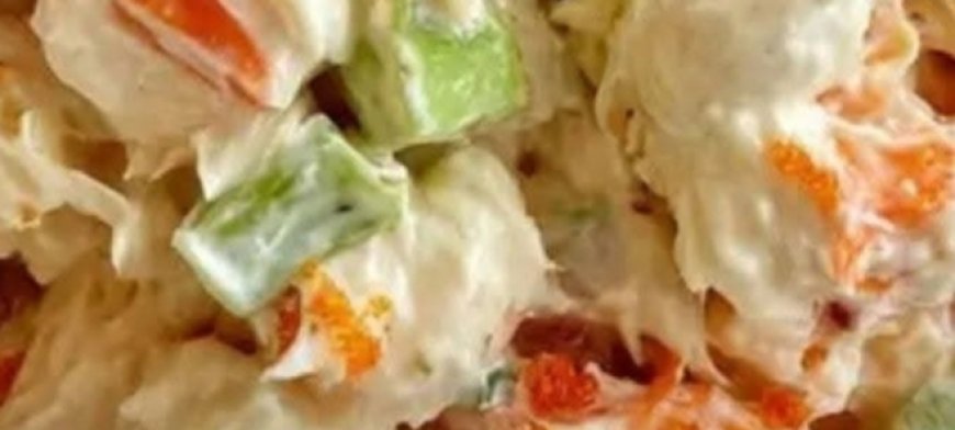 Creamy Seafood Salad with Imitation Crab