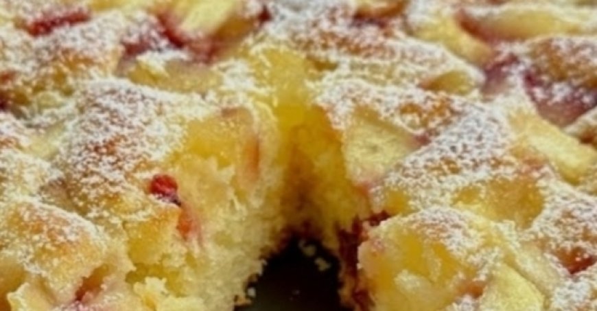 Apple and Raspberry Jam Cake